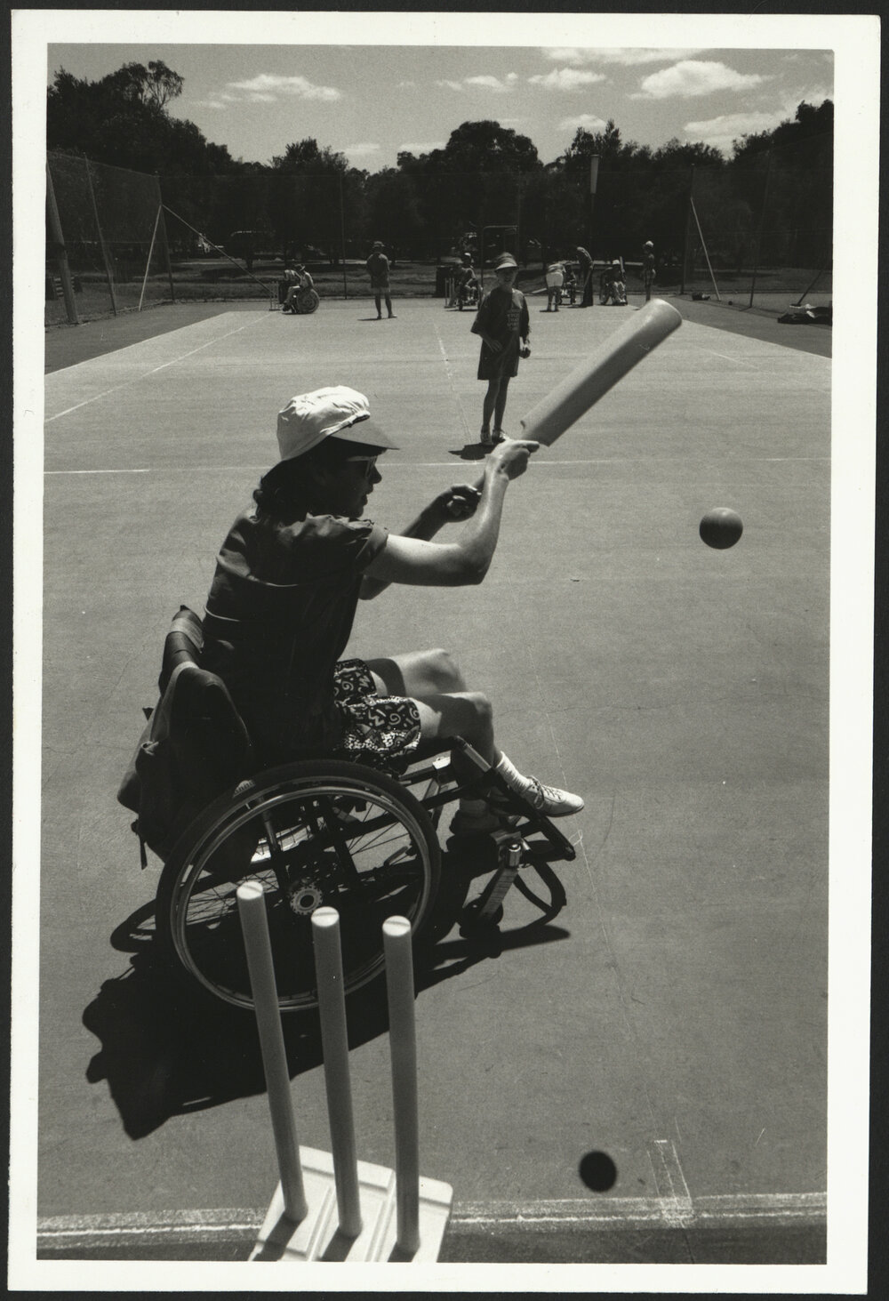 Wheelchair-Bound Clients at Cricket Practice - Occupational Therapy Faculty of Health Sciences