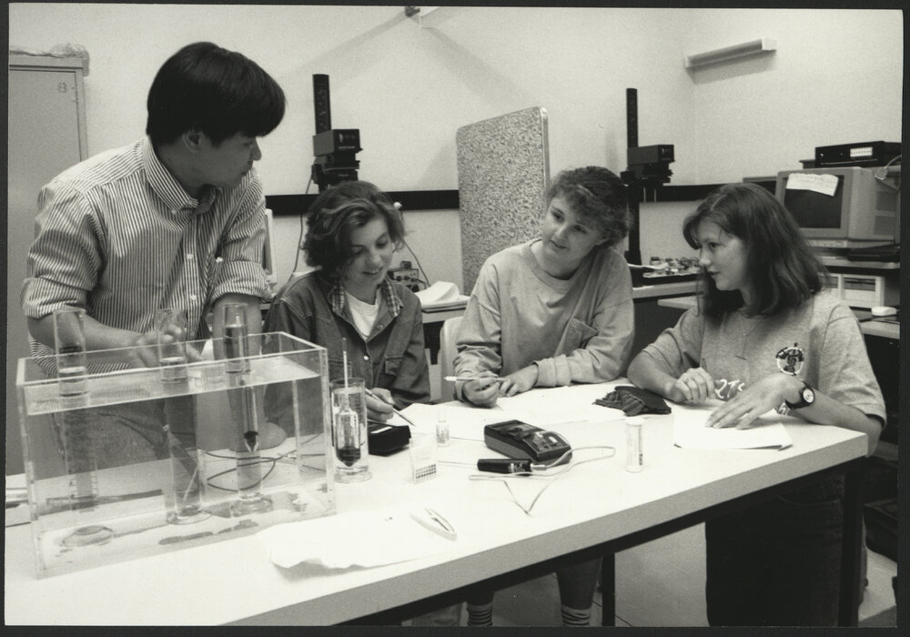 Faculty of Health Sciences Laboratory Work at Cumberland College - Students Looking at Test Results