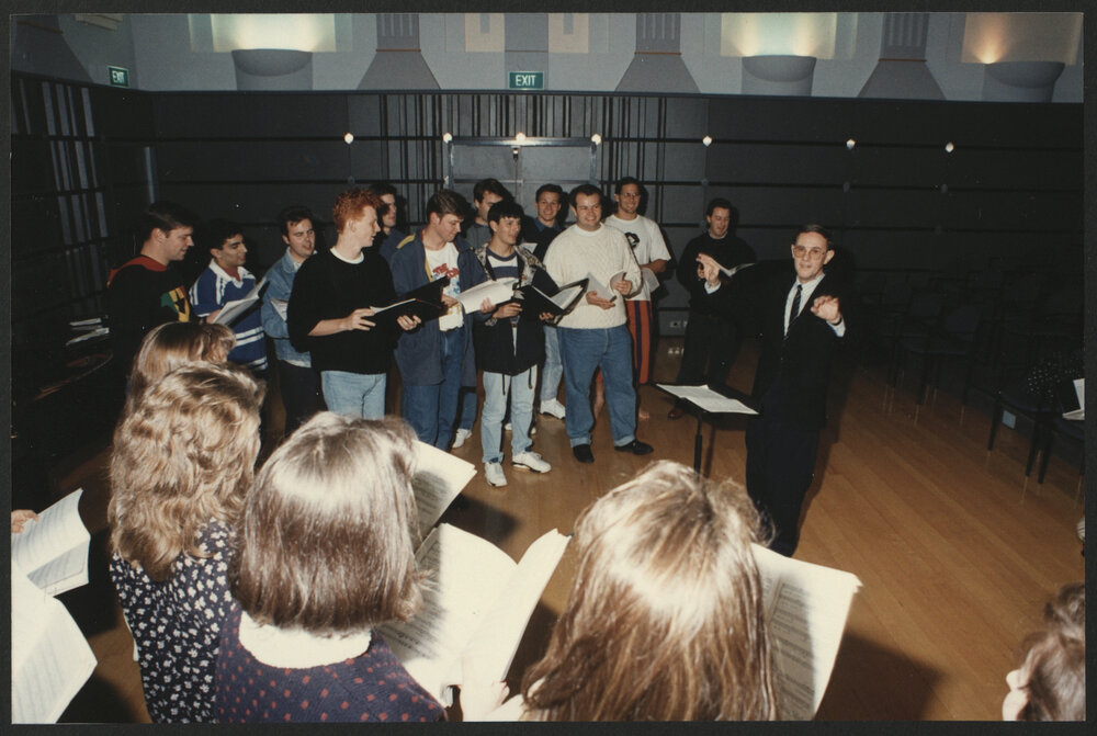 Neil McEwan, Lecturer in Church Music and Director of the Sydney Conservatorium Chorale During Rehearsal