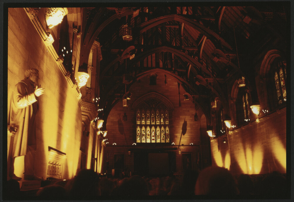 Son Et Lumiere Production at the Great Hall View Towards Stage, Sides and Window are Illuminated