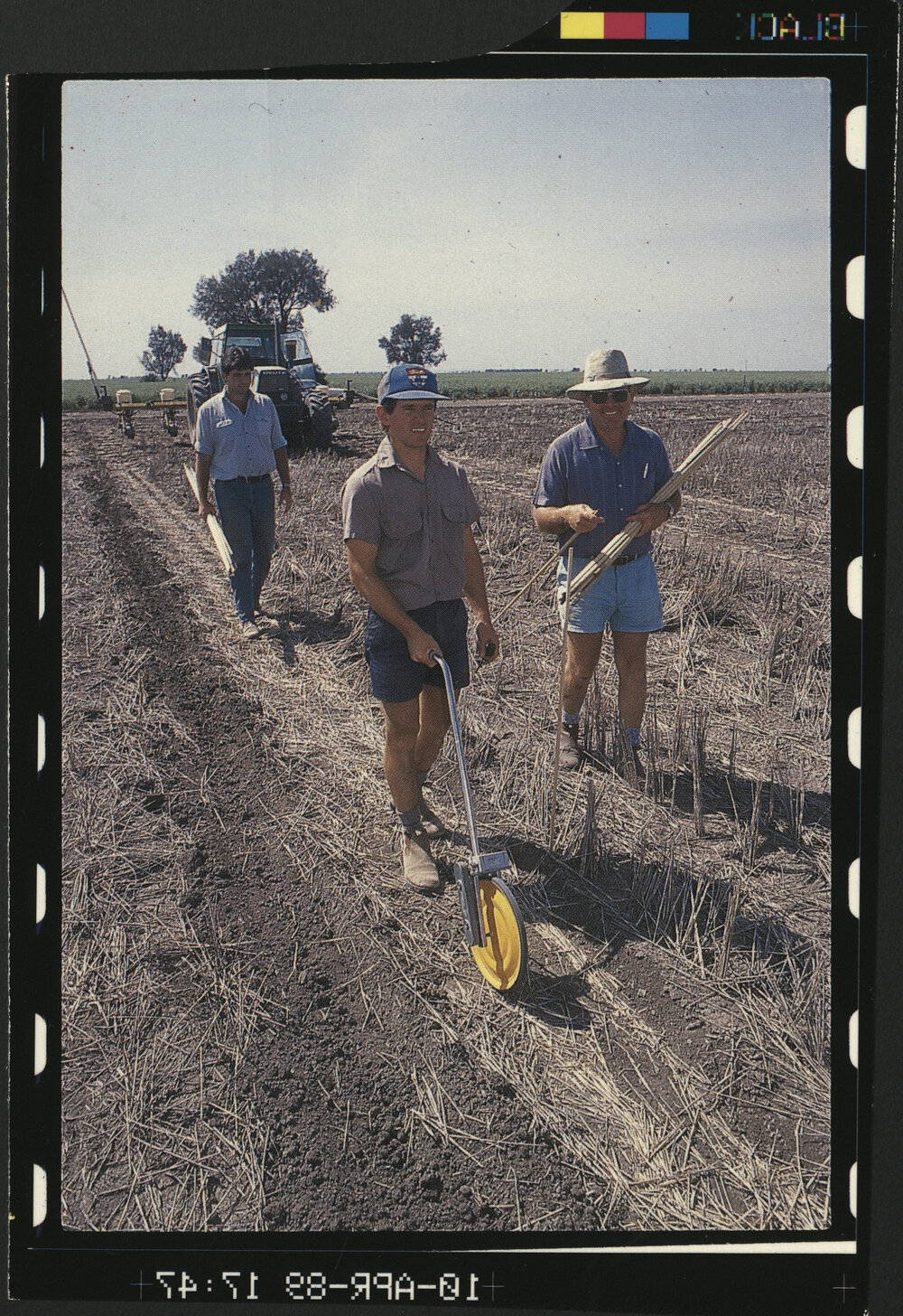 Three Officers Sowing Sorghum at Livingston Farm Moree
