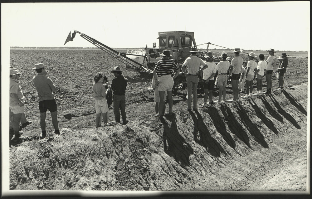 Soil Science Students Observe Land Preparation for a Cotton Crop at Warren
