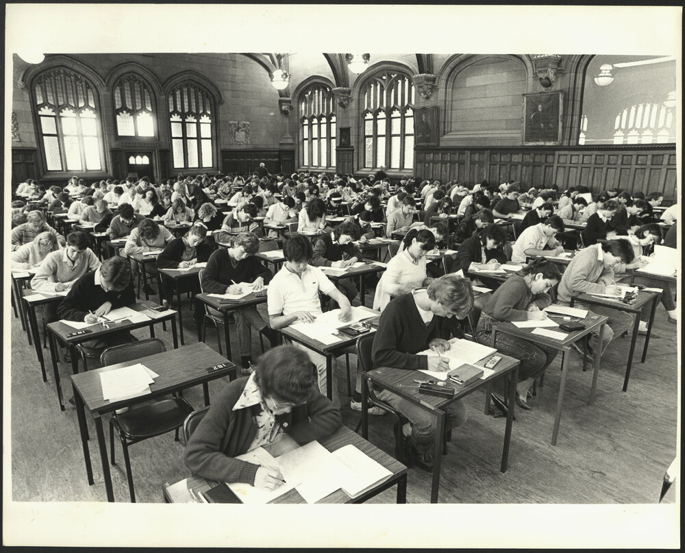 Students Sitting for Examinations in MacLaurin Hall