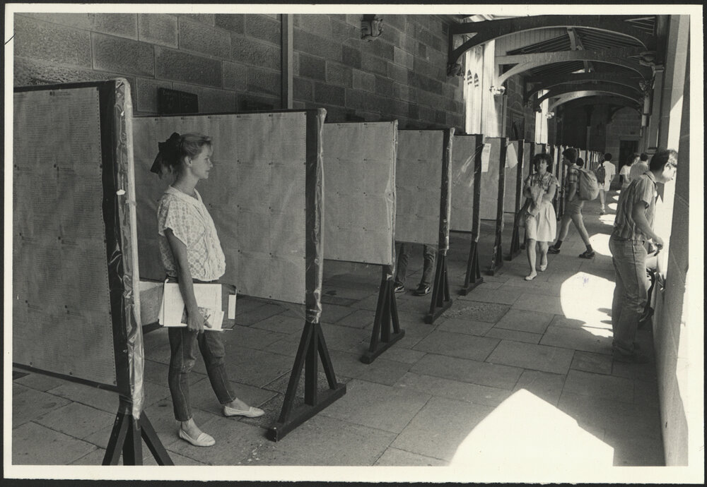 Exam Result Noticeboards Main Quadrangle