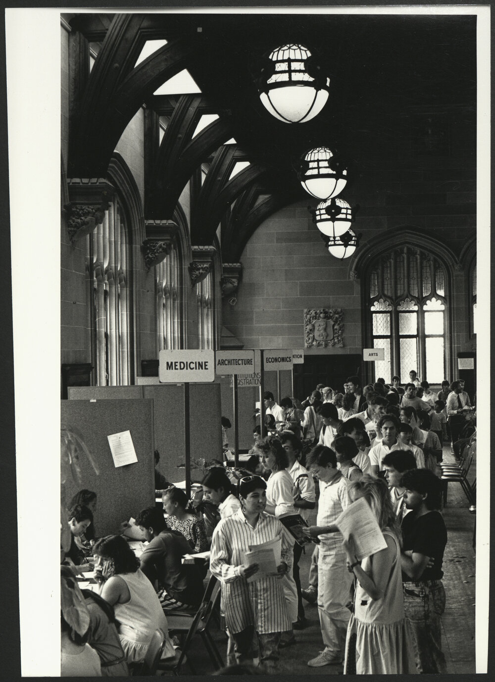 Long Student Queues During Enrolment Time in MacLaurin Hall