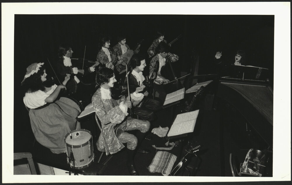 Downstairs at the Seymour Student Orchestra in Costume, Beggar's Opera, Department of Music