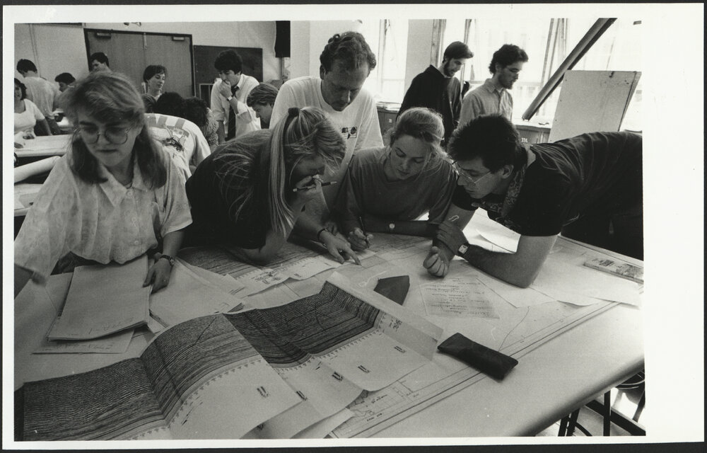 Science Students (?) Doing Group Work 
