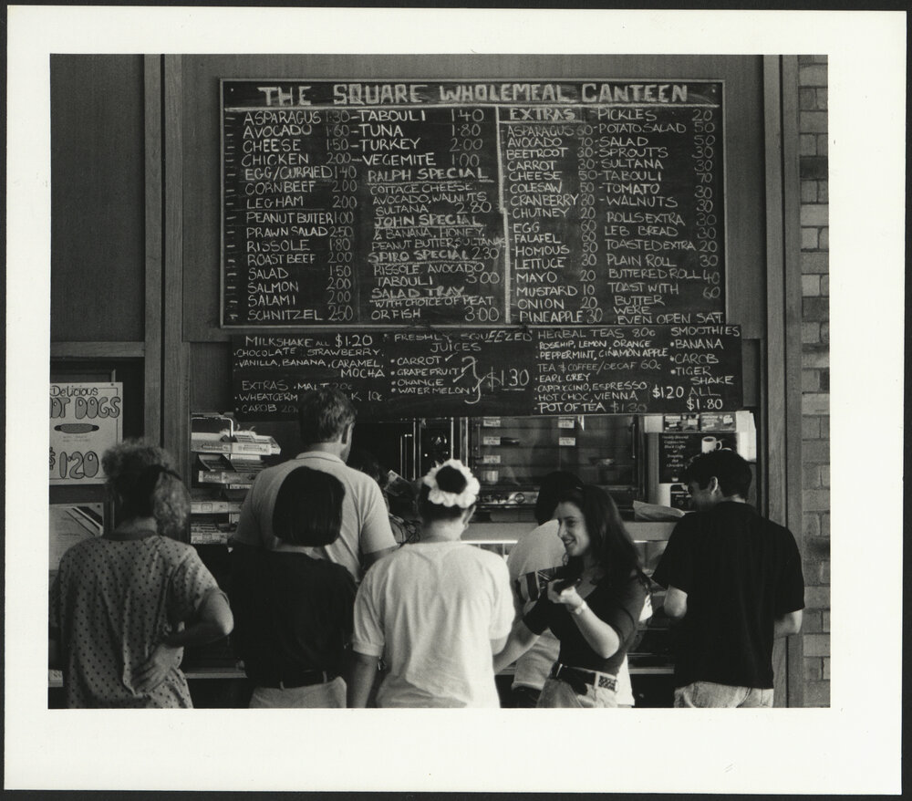 Students at the Counter of The Square Wholemeal Canteen