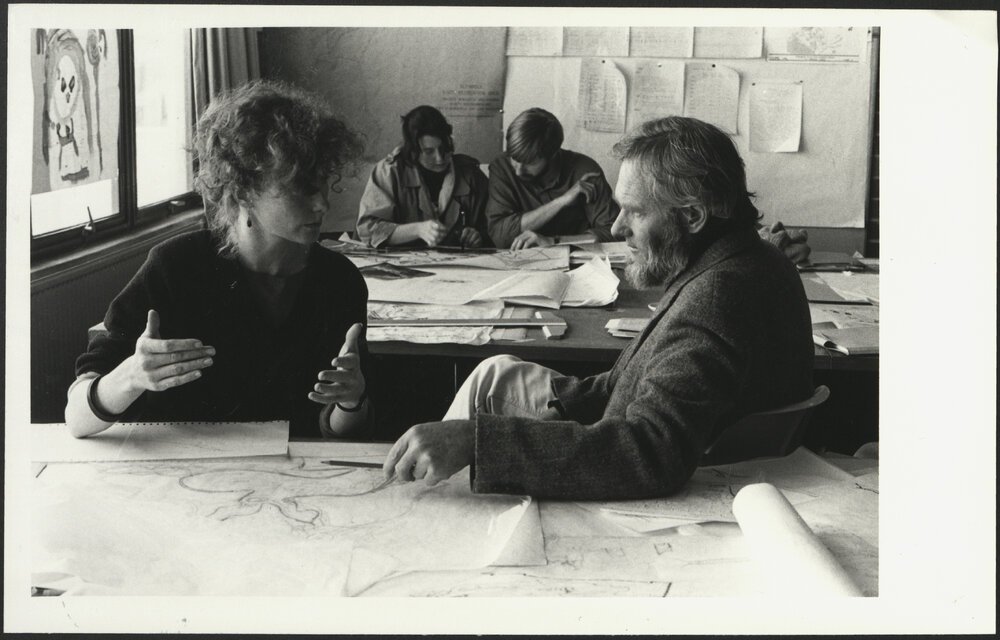 Urban and Regional Planning Seminar Room with Students and Lecturer in Discussions