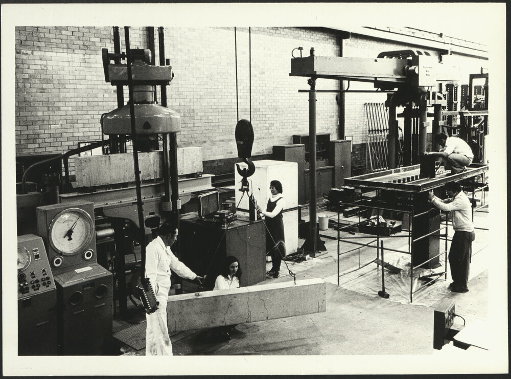 Civil Engineering Students in Workshop