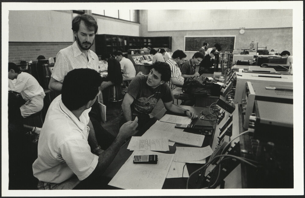 Second Year Electrical Engineering Students in Laboratory