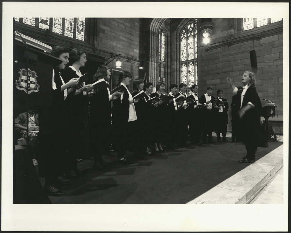 Sydney University Musical Society (SUMS) Choir in Great Hall 