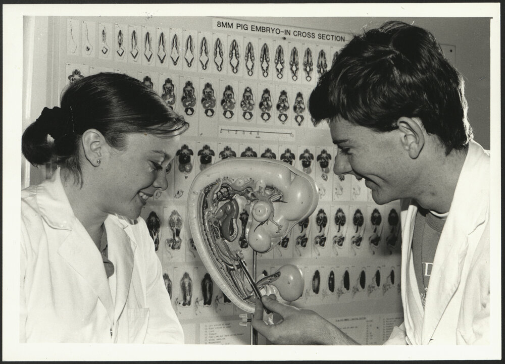 Biology - Students with Embryology Model