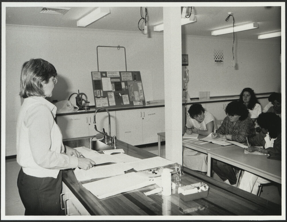 Faculty of Nursing - Students Attending a Seminar in a Science Laboratory