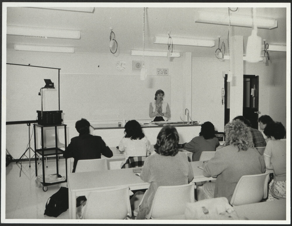 Faculty of Nursing - Students Listening to Lecturer in One of the Science Laboratories