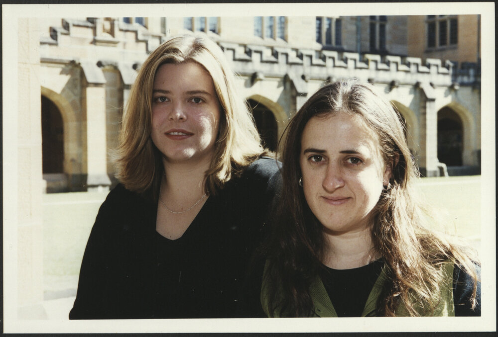 1999 Youth Ambassadors (L-R) Sally Baker and Helena Clayton