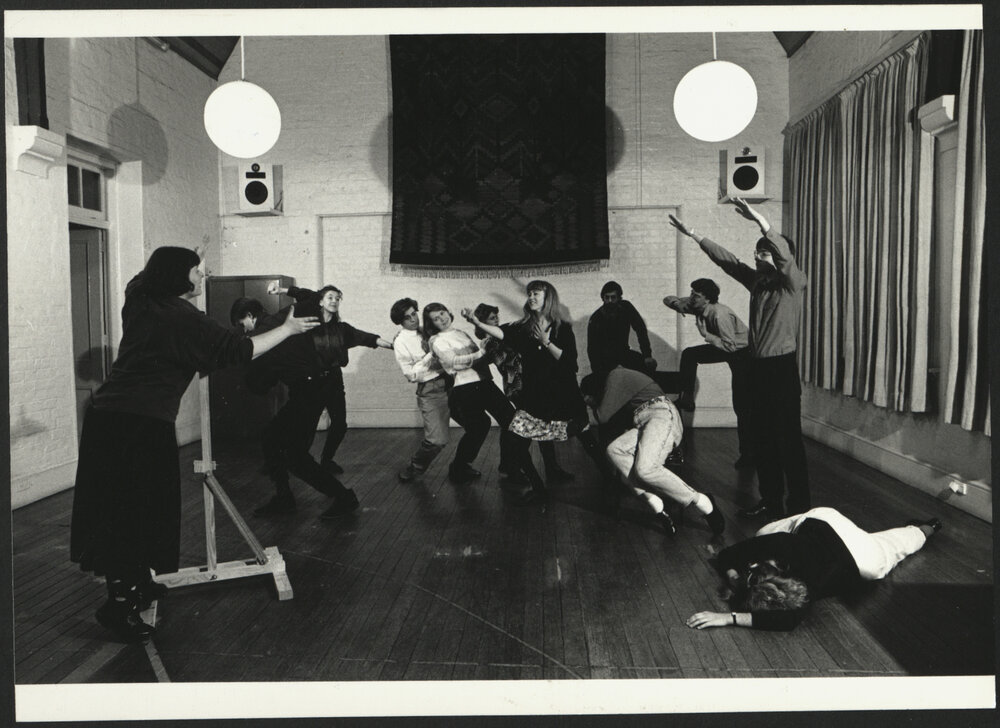 Native Rose Theatre Company in Rehearsal for "The Hammer That Shapes"