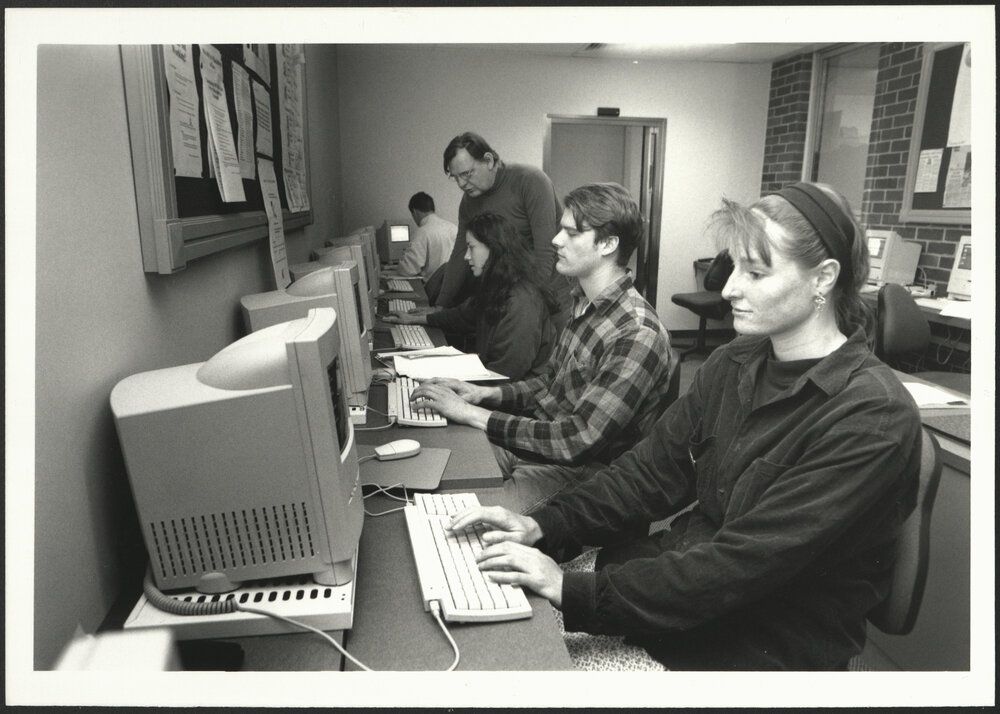 Health Sciences Students Working in a Computer Laboratory