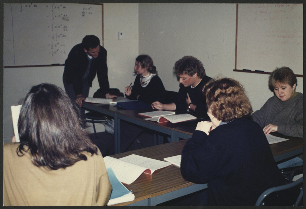 A Small Group Tutorial in the Maths Learning Centre