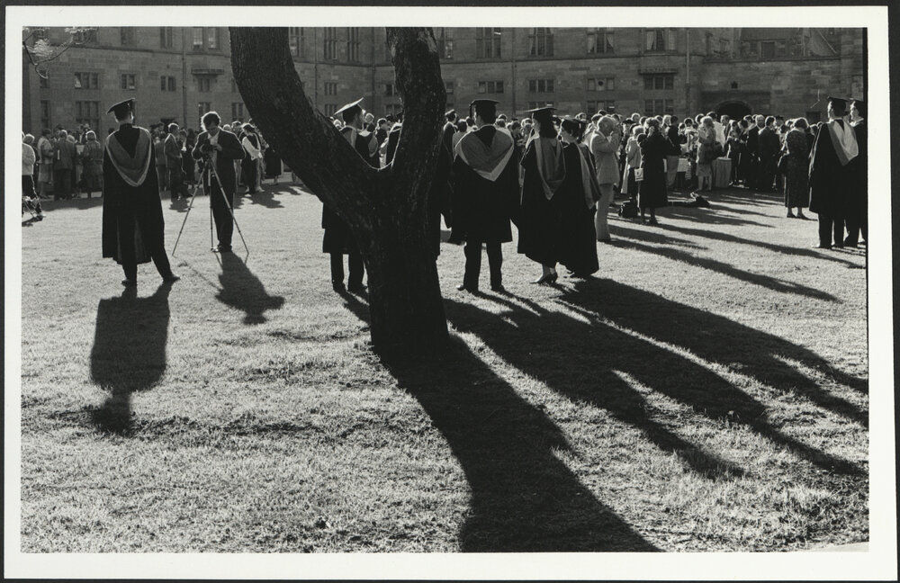 Post Graduation Crowd in the Quad 