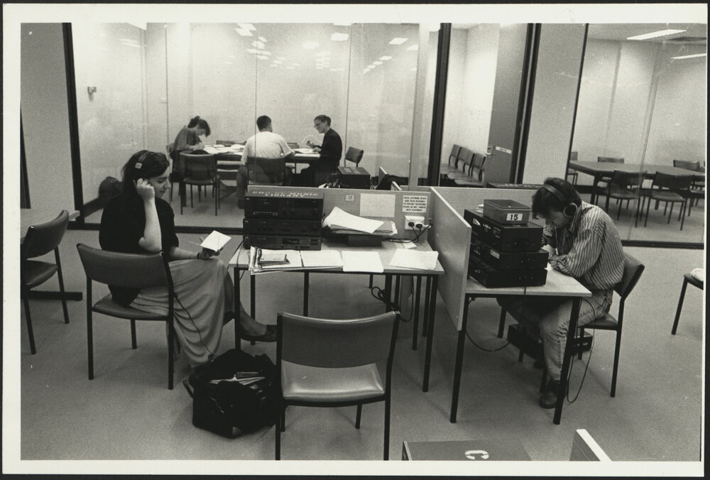 Students Are Working in Different Parts of the Sydney Conservatorium of Music Library