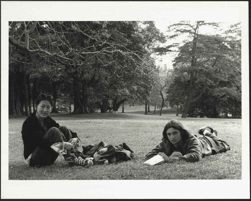 Sydney College of the Arts (SCA) 1996 Open Day -Visitors Relaxing on Kirkbride Grounds