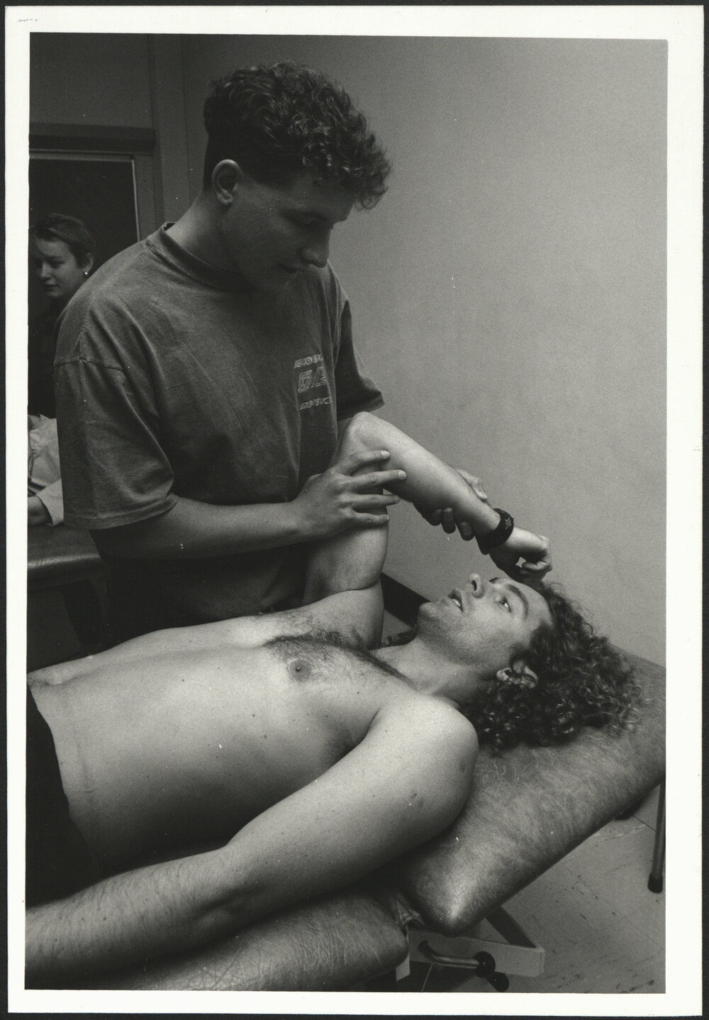 Health Sciences Students Practicing Manipulation on Arm