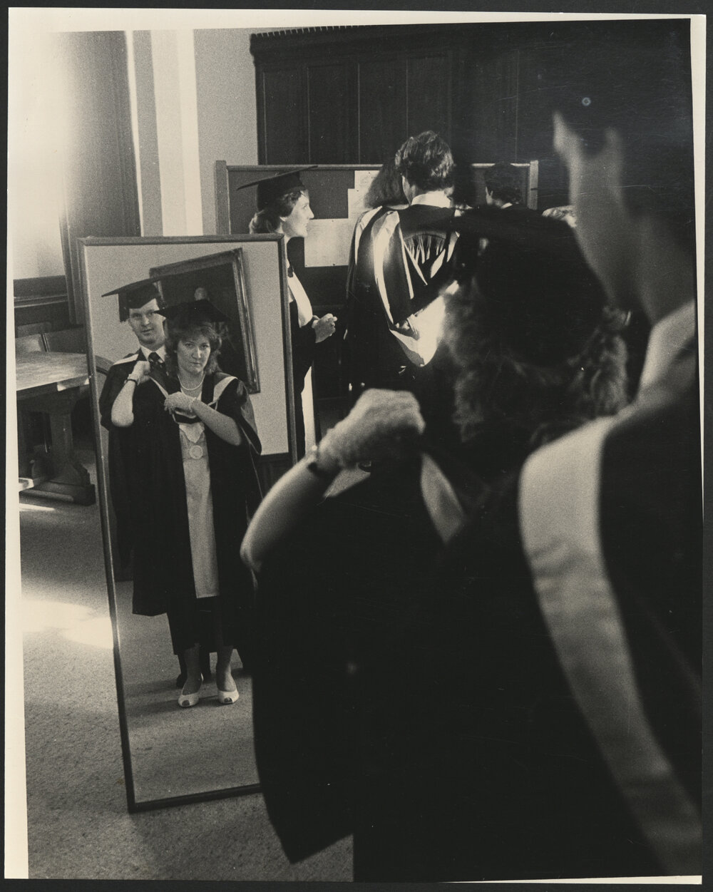 Graduands Robing in Great Hall Ante Room