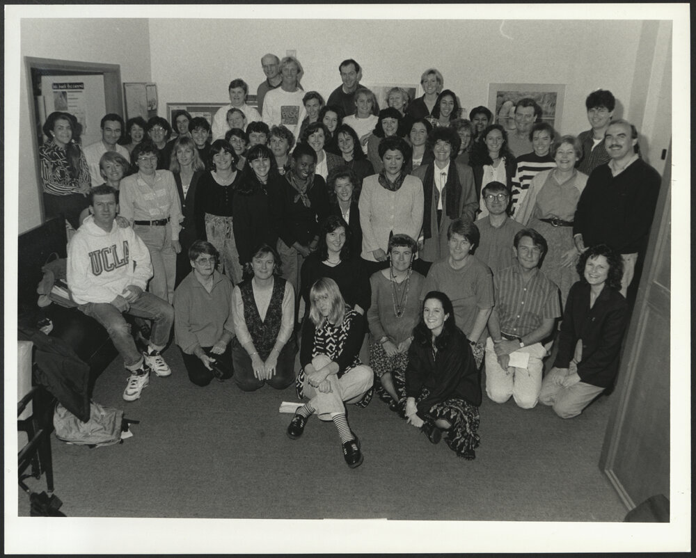 Fourth Year Social Work Students at Their Last Meeting in 1992