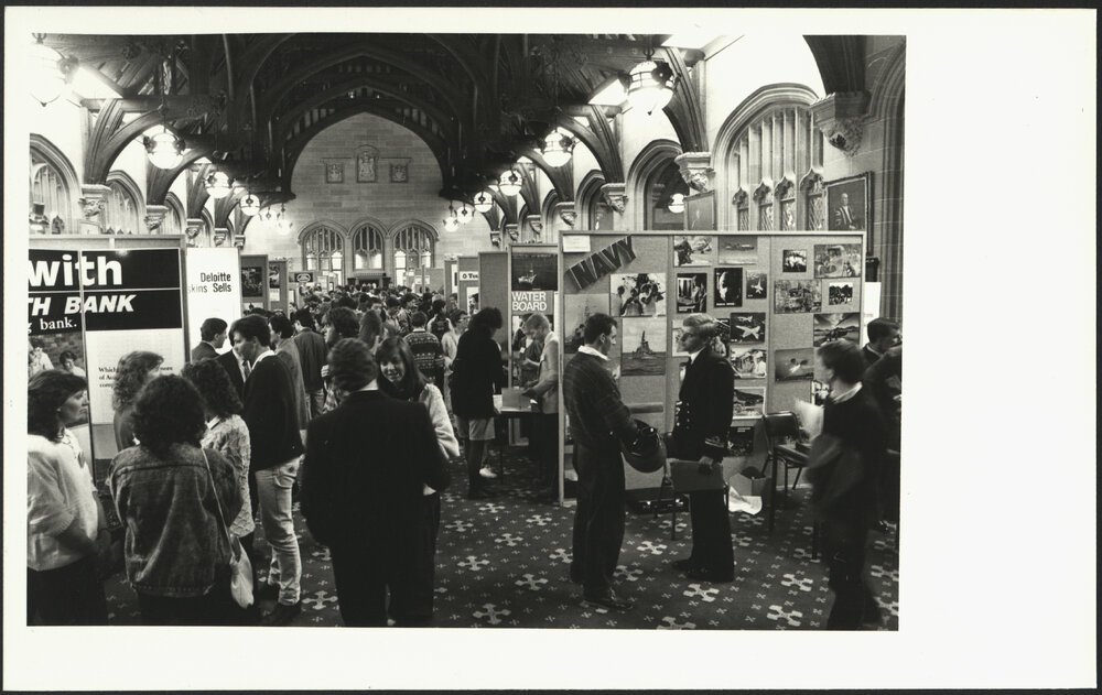 Students at Careers Day in MacLaurin Hall