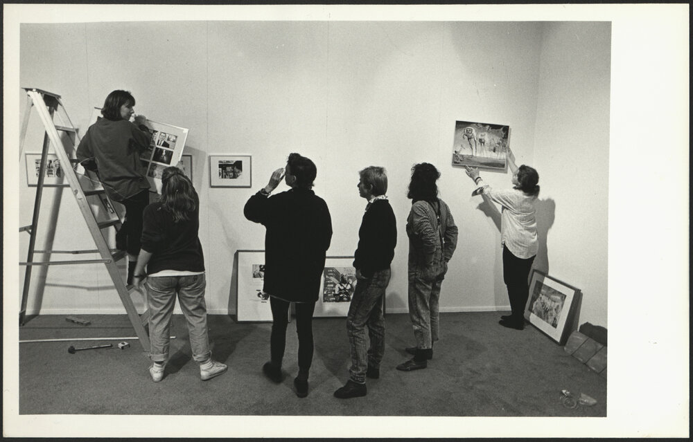 Six Students Discussing the Mounting of a Student Exhibition, Power Gallery