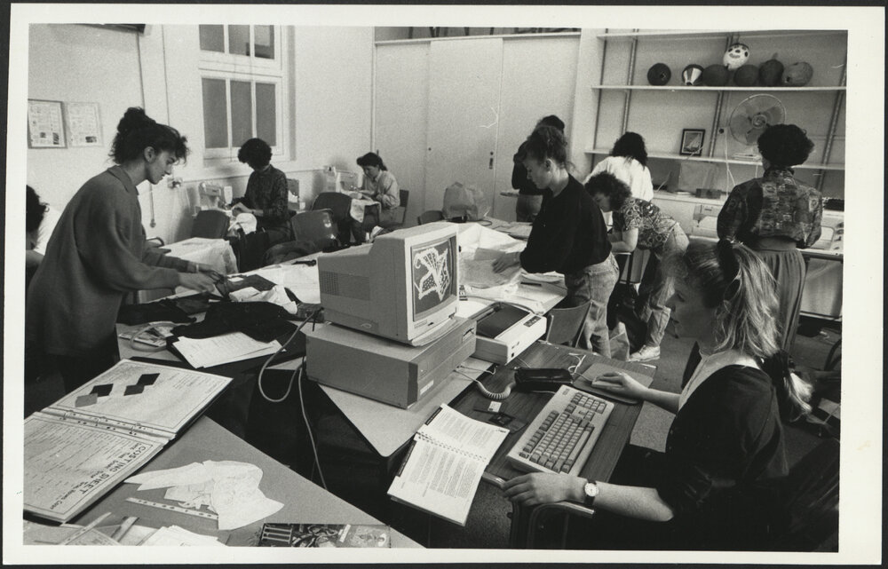 Institute of Education - Computer Assisted Design Students  Working in Design Studio