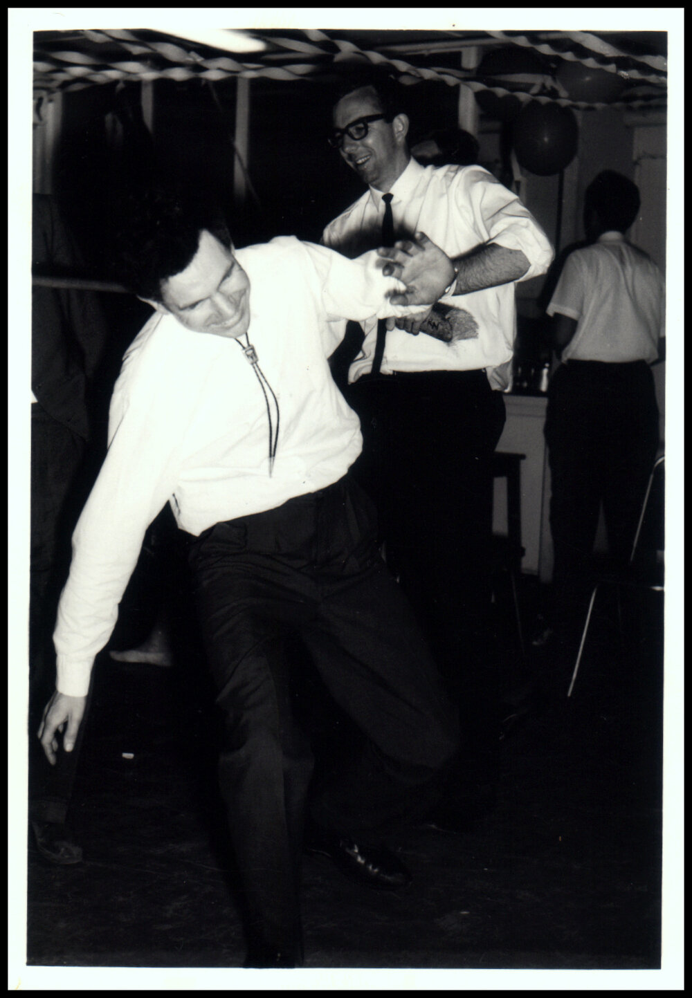 Tony Martin doing the Limbo at the Botany III Party