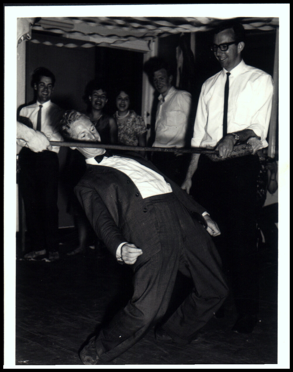 Derek Anderson doing the Limbo at the Botany III Party