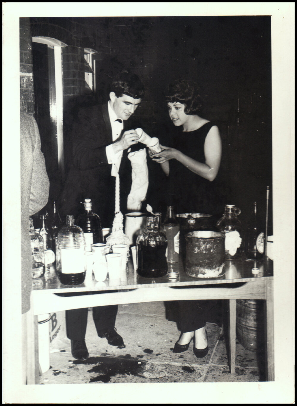 George Miklos and Elysse Craddock at the Botany III Middle Evil Party