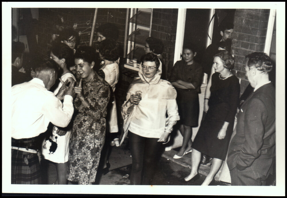 Guests at the Botany III Middle Evil Party