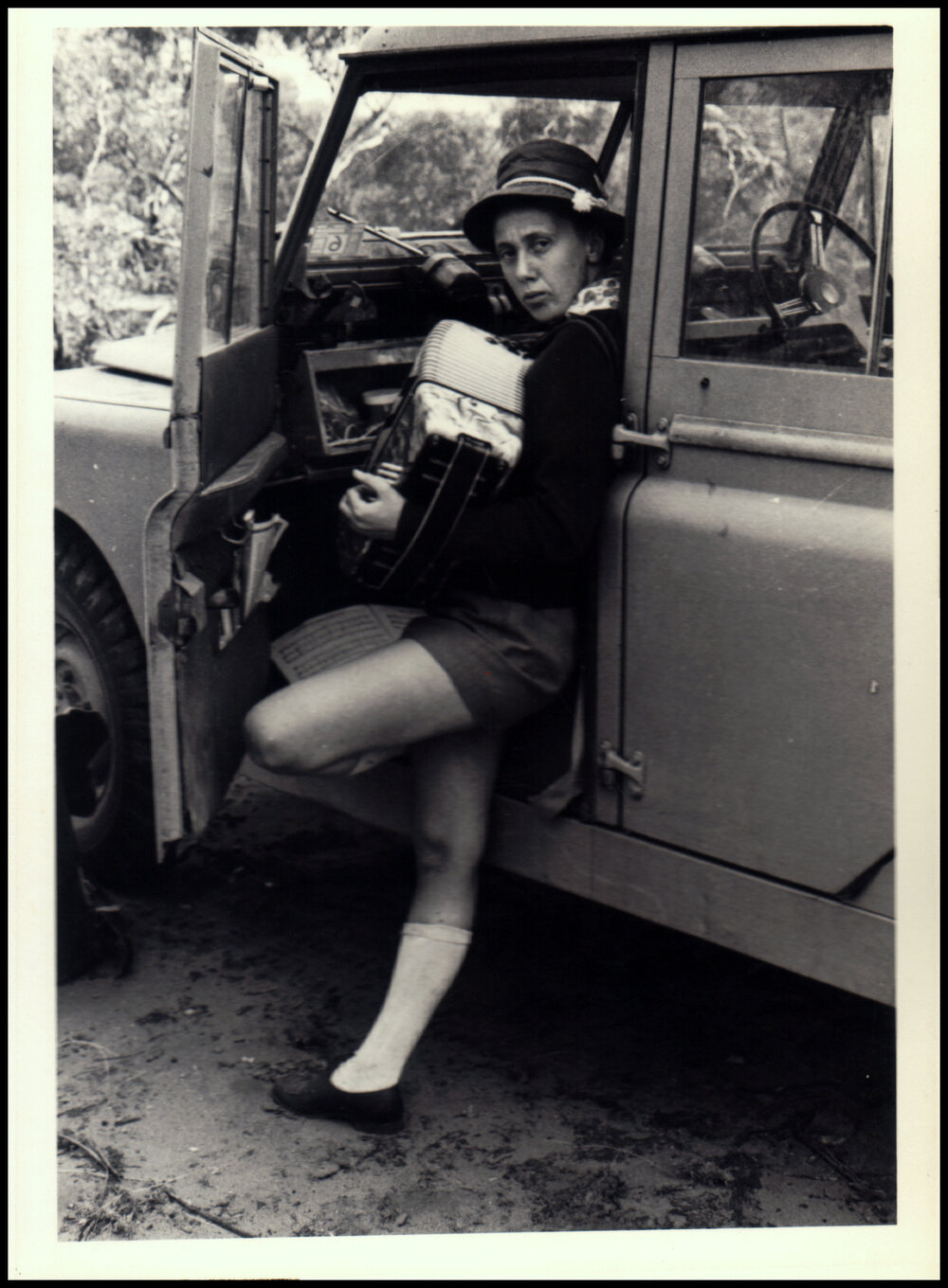 Helen Hewson on Botany Excursion near Bourke