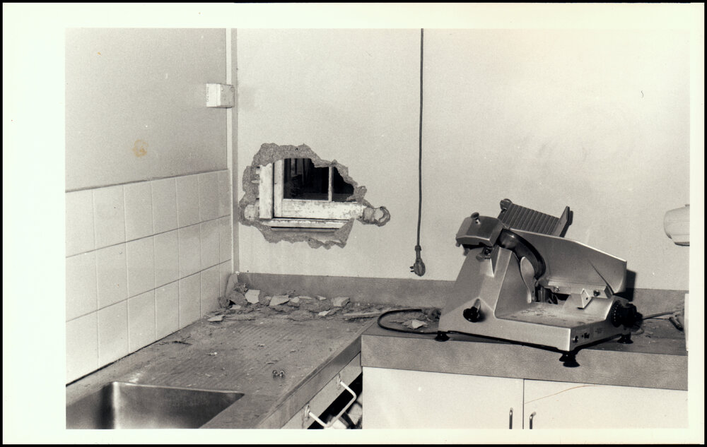 Break in at the Welfare Canteen