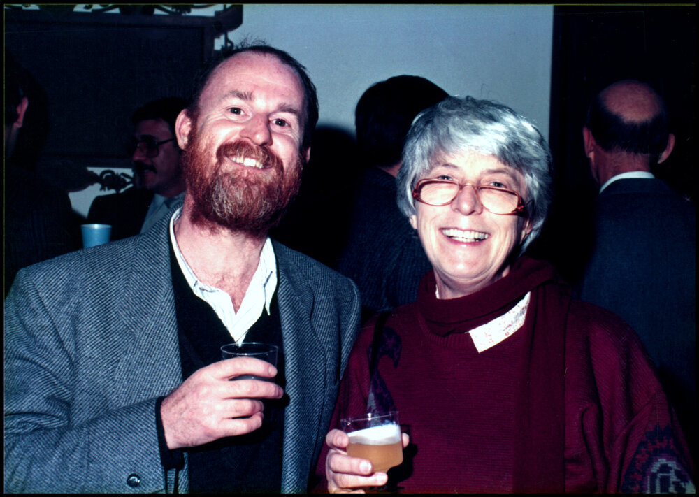 Keith Williams and Val Morris at John Thomson's Farewell Dinner