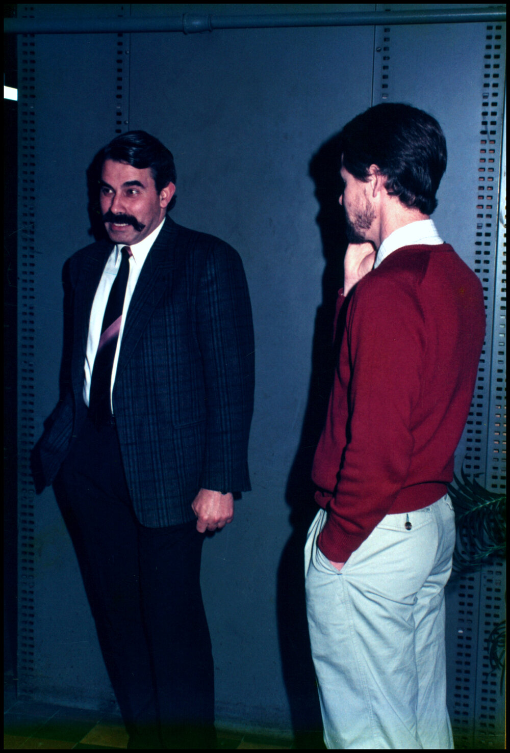 Basil Panayotakos and Peter McGee at John Thomson's Farewell Dinner