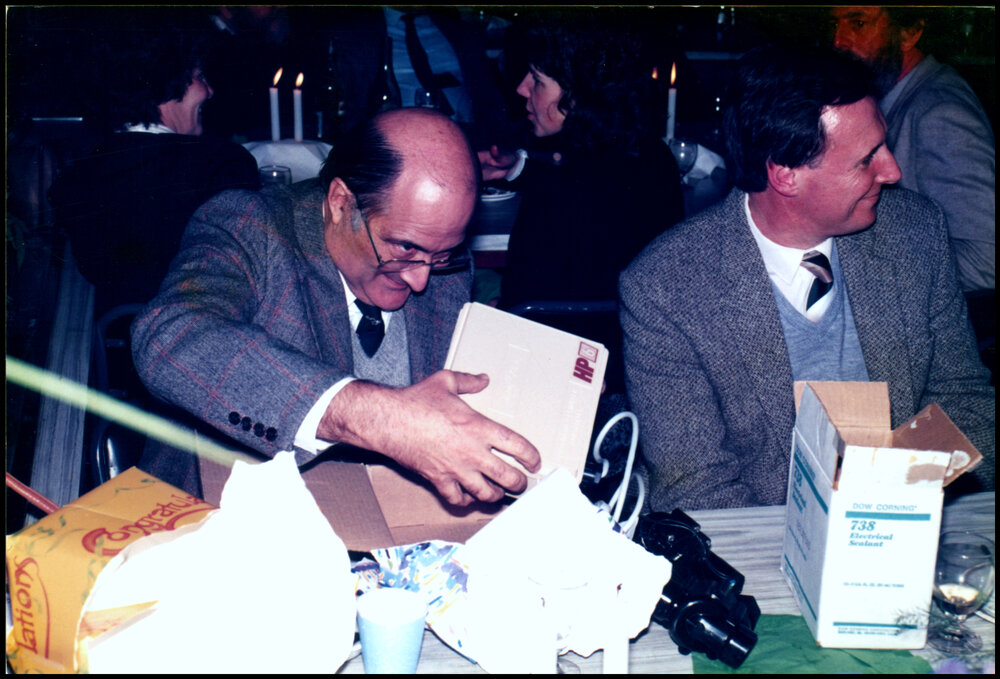 John Thomson at his Farewell Dinner