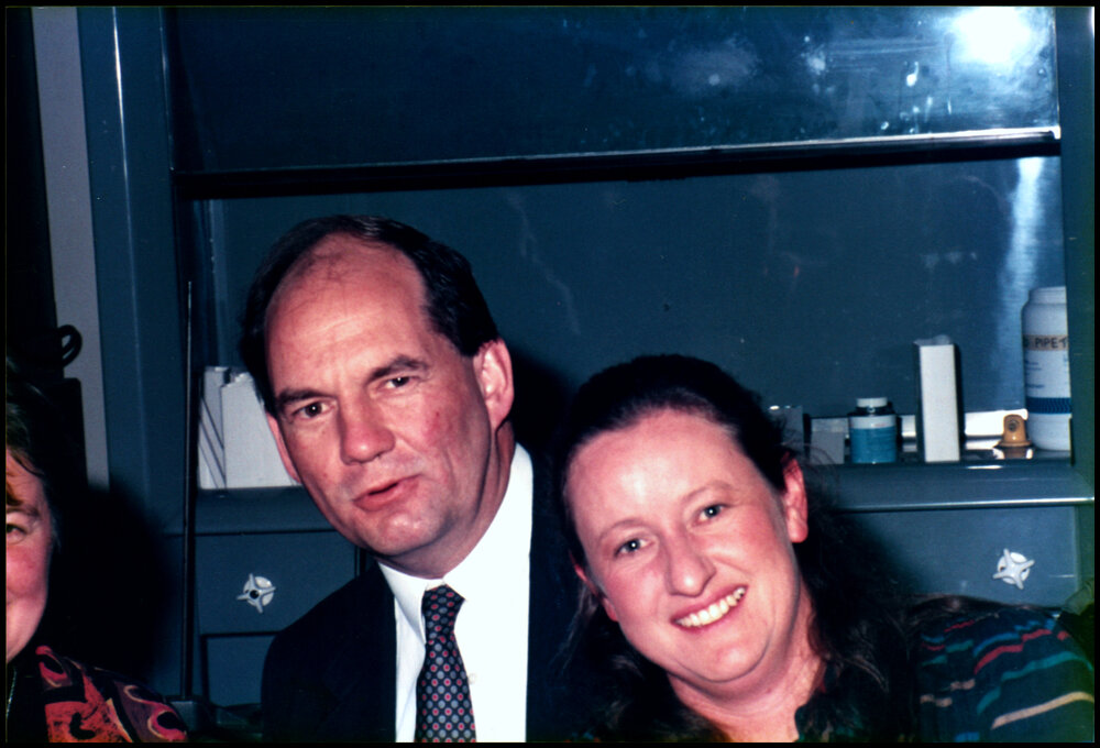 Michael and Robyn Overall at John Thomson's Farewell Dinner