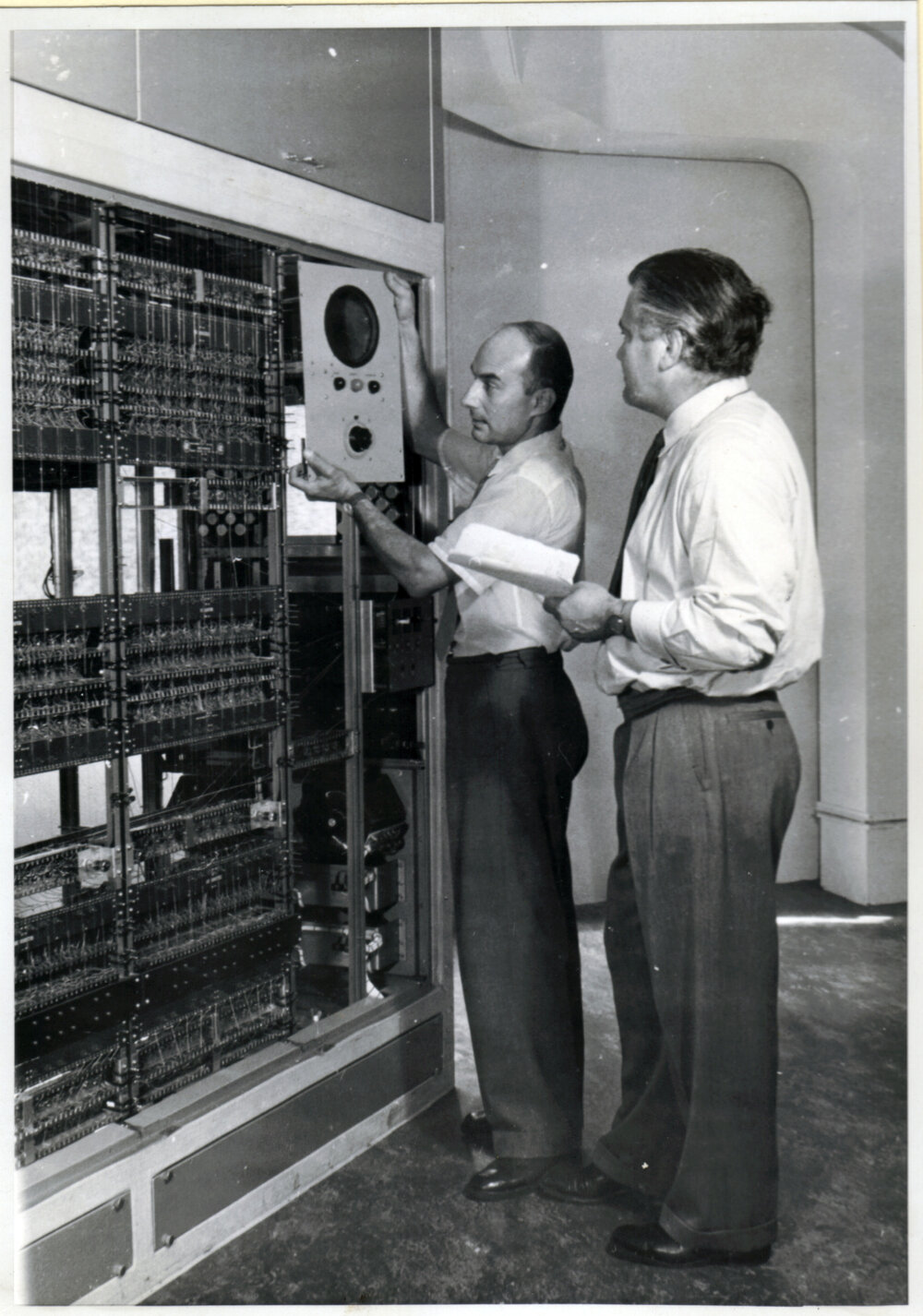 Brian Swire During SILLIAC Construction