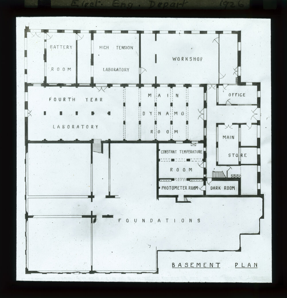 Electrical Engineering Department Basement Floor Plan