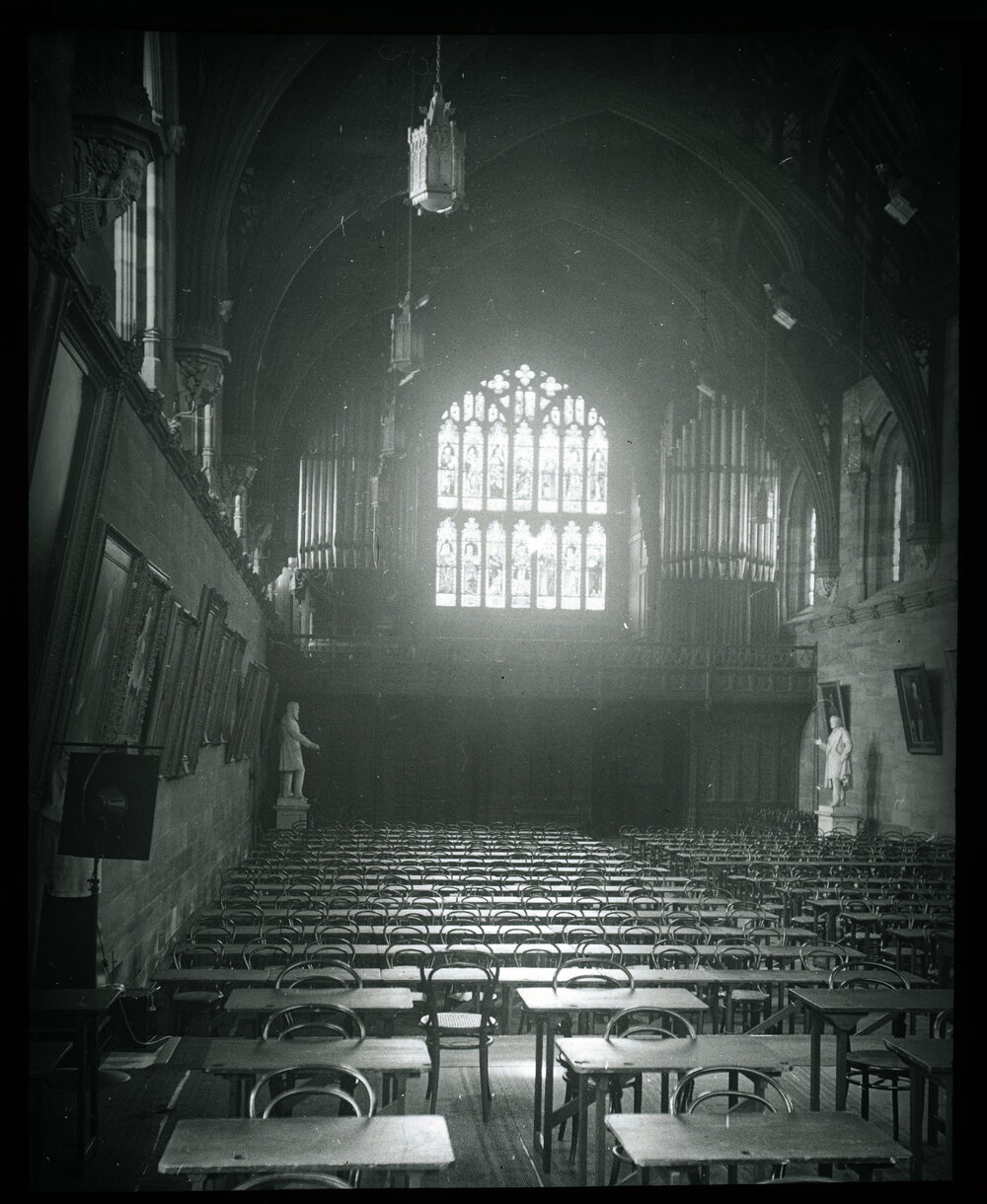 Great Hall Set Up for an Examination