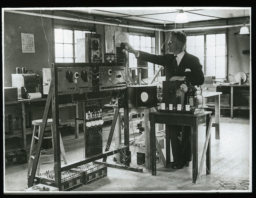 Man Using Engineering Equipment