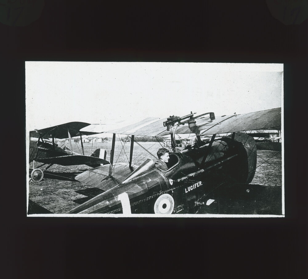 RW Howard in his Aeroplane