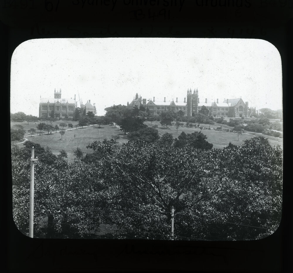 View of Main Building and Anderson Stuart Building Across Victoria Park