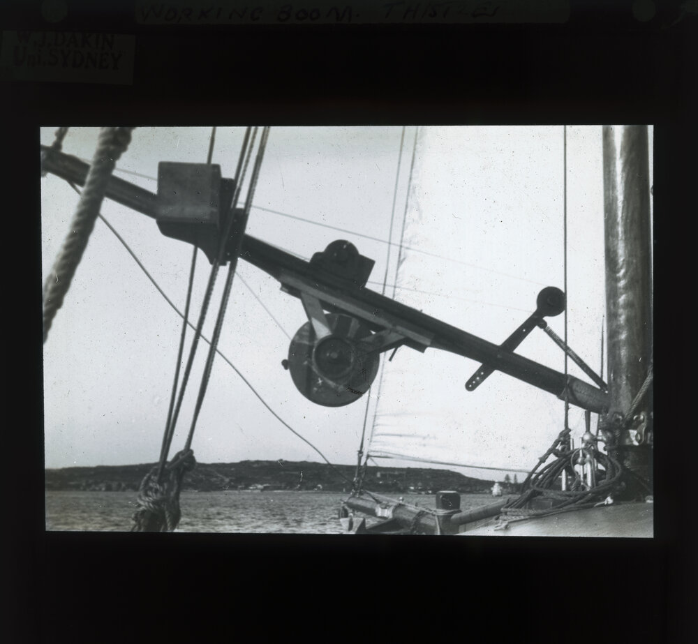 Working Boom on Station Yacht Thistle