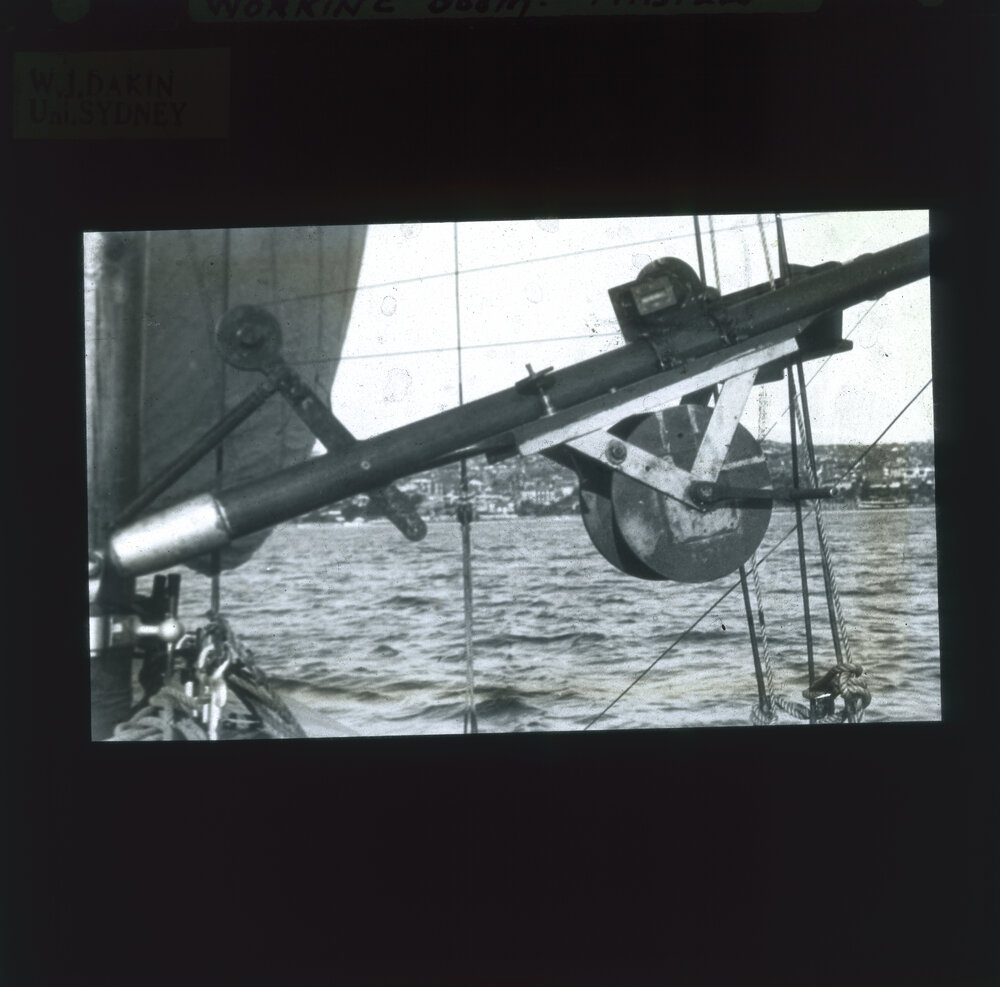 Working Boom on Station Yacht Thistle